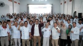 Ketua DPD Partai Gerindra Jawa Tengah Sudaryono, saat melakukan safari politik bersama DPC, PAC dan Ranting Partai Gerindra se-Kabupaten Klaten, Minggu (5/11/2023). (Dok. DPP Partai Gerindra Jateng)